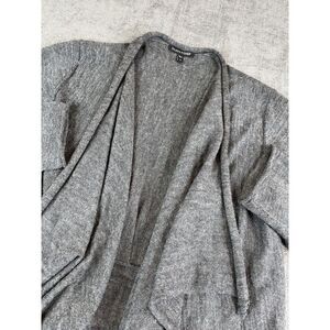 Eileen Fisher Cardigan Women M Gray Royal Alpaca Open Front Lightweight Sweater